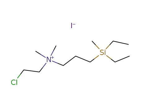 (2-Chloroethyl)(3-(diethylmethylsilyl)propyl)dimethylammonium iodide