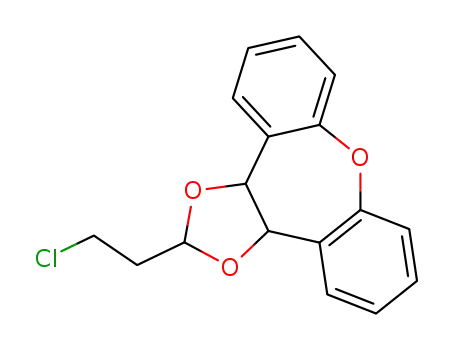 2-(2-Chloroethyl)dibenz<2,3:6,7>-3a,12b-dihydrooxepin<4,5-d>-1,3-dioxolane