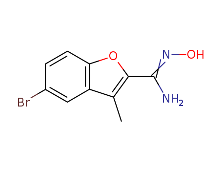 2-BENZOFURANCARBOXIMIDAMIDE,5-BROMO-N-HYDROXY-3-METHYL-