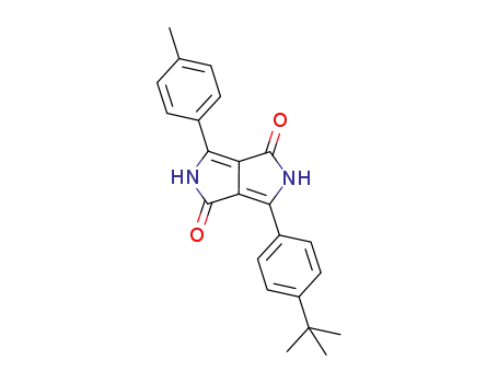 Molecular Structure of 753155-94-1 (Pyrrolo[3,4-c]pyrrole-1,4-dione,
2,5-dihydro-3-[4-(1,1-dimethylethyl)phenyl]-6-(4-methylphenyl)-)