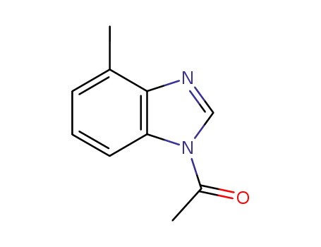 Molecular Structure of 84445-81-8 (1H-Benzimidazole,1-acetyl-4-methyl-(9CI))