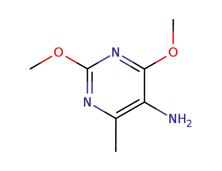 Molecular Structure of 84538-45-4 (5-amino-2,4-dimethoxy-6-methylpyrimidine)