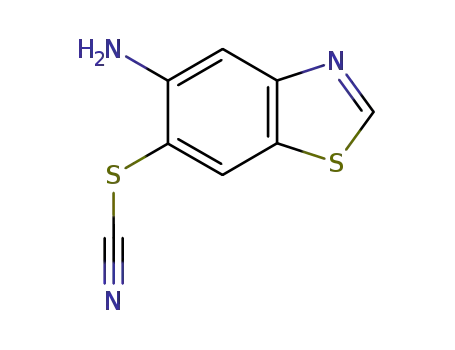 Molecular Structure of 89899-12-7 (Thiocyanic acid, 5-amino-6-benzothiazolyl ester (7CI))