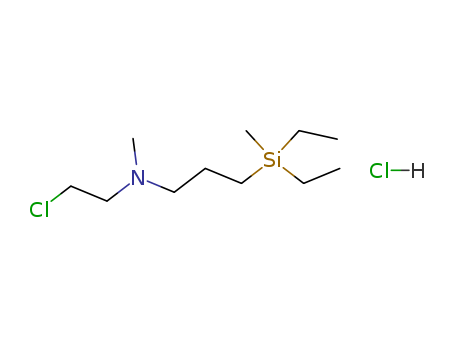 1-Propanamine, N-(2-chloroethyl)-3-(diethylmethylsilyl)-N-methyl-, hydrochloride