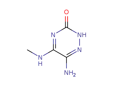 Molecular Structure of 84582-92-3 (1,2,4-Triazin-3(2H)-one,6-amino-5-(methylamino)-(9CI))