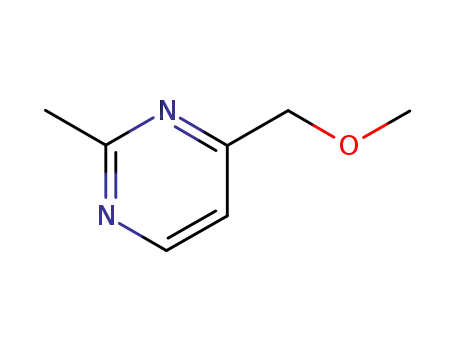 Molecular Structure of 89966-96-1 (Pyrimidine, 4-(methoxymethyl)-2-methyl- (9CI))