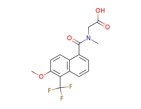 Glycine,
N-[[6-methoxy-5-(trifluoromethyl)-1-naphthalenyl]carbonyl]-N-methyl-