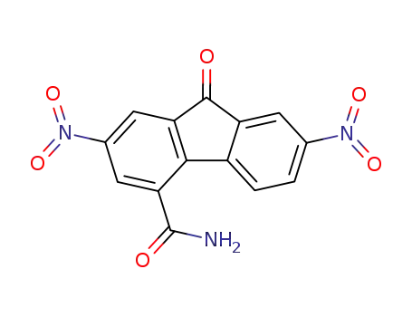 Molecular Structure of 84409-00-7 (2,7-dinitro-9-oxo-9H-fluorene-4-carboxamide)