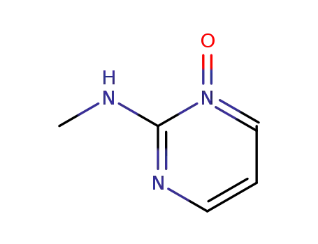 Molecular Structure of 84539-19-5 (2-Pyrimidinamine, N-methyl-, 1-oxide (9CI))