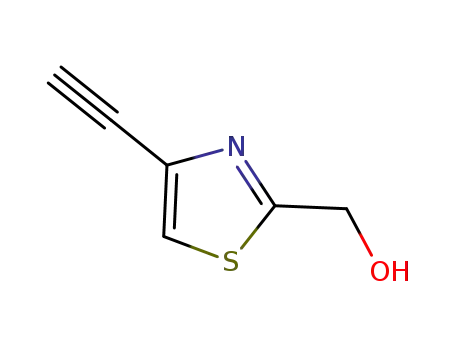 Molecular Structure of 845658-60-8 (2-Thiazolemethanol,  4-ethynyl-)