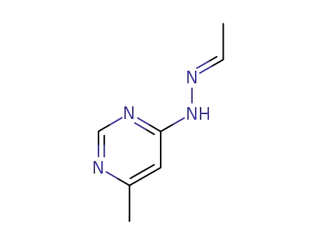Molecular Structure of 89897-28-9 (Acetaldehyde, (6-methyl-4-pyrimidinyl)hydrazone (7CI))