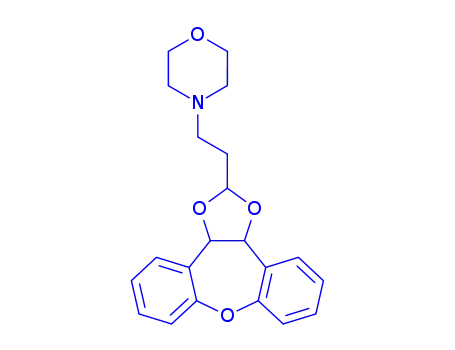 4-(2-(3a,12b-Dihydrodibenzo(b,f)-1,3-dioxolo(4,5-d)oxepin-2-yl)ethyl)morpholine