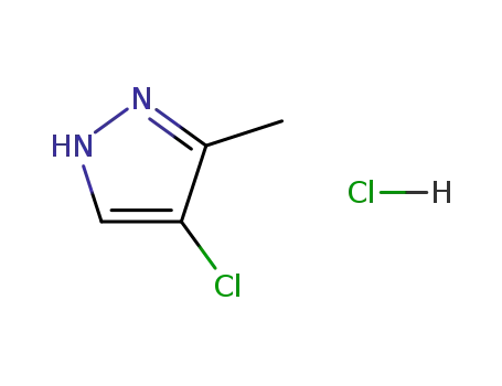 Molecular Structure of 98816-35-4 (4-chloro-3-methyl-1<sup>(2)</sup><i>H</i>-pyrazole; hydrochloride)