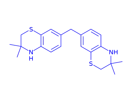 Molecular Structure of 84589-11-7 (7,7'-methylenebis[3,4-dihydro-3,3-dimethyl-2H-1,4-benzothiazine])