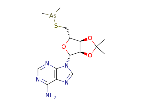 Adenosine,2',3'-O-(1-methylethylidene)-5'-thio-, 5'-(dimethylarsinite) (9CI) cas  84365-03-7