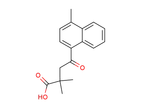 Molecular Structure of 854648-81-0 (2,2-dimethyl-4-(4-methyl-[1]naphthyl)-4-oxo-butyric acid)