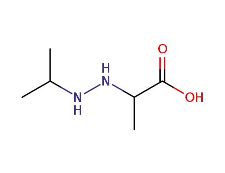 Molecular Structure of 89937-50-8 (Propionic acid, 2-(2-isopropylhydrazino)- (7CI))