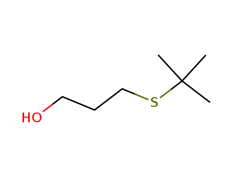 Molecular Structure of 5755-56-6 (1-Propanol, 3-[(1,1-dimethylethyl)thio]-)