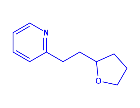 Molecular Structure of 84522-32-7 (2-[2-(tetrahydro-2-furyl)ethyl]pyridine)