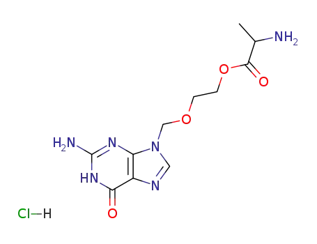 9-[[2- (α-L- 알라 닐 옥시)에 톡시] 메틸] 구아닌 염산염