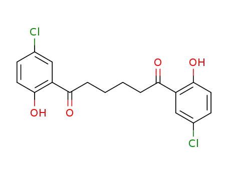 Molecular Structure of 101735-99-3 (1,6-Hexanedione, 1,6-bis(5-chloro-2-hydroxyphenyl)-)