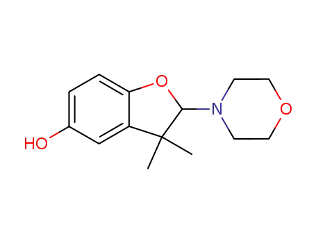 5-Benzofuranol, 2,3-dihydro-3,3-dimethyl-2-(4-morpholinyl)-