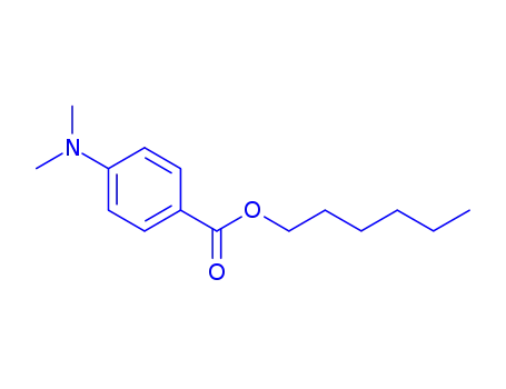 Molecular Structure of 84604-78-4 (hexyl 4-(dimethylamino)benzoate)