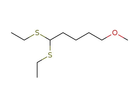 Molecular Structure of 408338-57-8 (5-methoxy-valeraldehyde diethyldithioacetal)