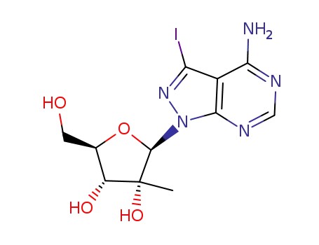 1H-Pyrazolo[3,4-d]pyrimidin-4-amine, 3-iodo-1-(2-C-methyl-beta-D-ribofuranosyl)-
