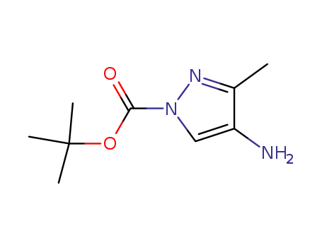 Molecular Structure of 847139-23-5 (4-AMino-3-Methyl-pyrazole-1-carboxylic acid tert-butyl ester)