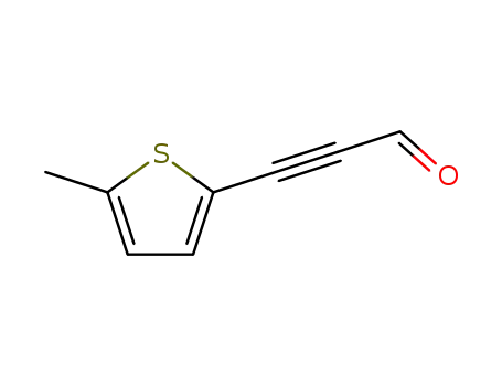 Molecular Structure of 89939-88-8 (2-Thiophenepropiolaldehyde, 5-methyl- (7CI))