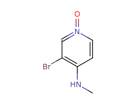 Molecular Structure of 98198-49-3 ((3-bromo-1-oxy-pyridin-4-yl)-methyl-amine)