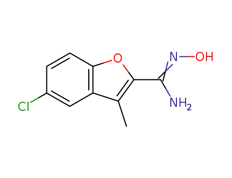 2-벤조푸란카르복스이미드아미드, 5-클로로-N-히드록시-3-메틸-