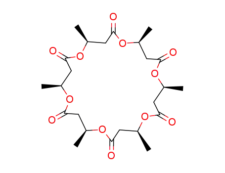 Molecular Structure of 116838-43-8 ((4S,8S,12S,16S,20S,24S)-4,8,12,16,20,24-Hexamethyl-1,5,9,13,17,21-hexaoxa-cyclotetracosane-2,6,10,14,18,22-hexaone)