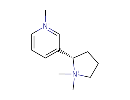 Pyridinium, 3-(1,1-dimethylpyrrolidinium-2-yl)-1-methyl-