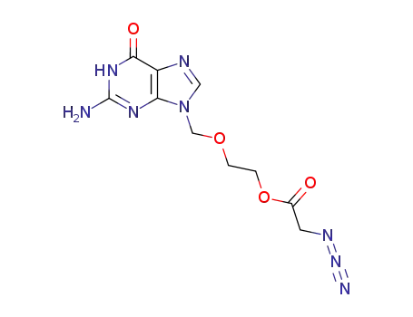2-[(2-amino-6-oxo-1,4,5,6-tetrahydro-9H-purin-9-yl)methoxy]ethyl azidoacetate