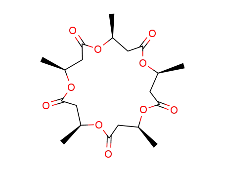 Molecular Structure of 116838-42-7 ((4S,8S,12S,16S,20S)-4,8,12,16,20-Pentamethyl-1,5,9,13,17-pentaoxa-cycloicosane-2,6,10,14,18-pentaone)