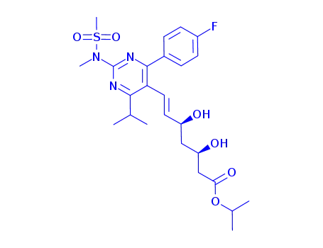 Molecular Structure of 851440-21-6 (Rosuvastatin Isopropyl Ester)