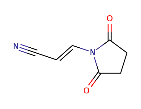 Molecular Structure of 89975-85-9 (Succinimide, N-(2-cyanovinyl)- (7CI))