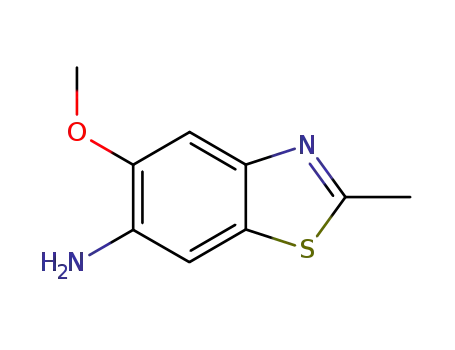 Molecular Structure of 299965-85-8 (6-Benzothiazolamine,5-methoxy-2-methyl-(9CI))