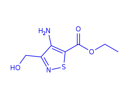 Molecular Structure of 85195-22-8 (5-Isothiazolecarboxylicacid,4-amino-3-(hydroxymethyl)-,ethylester(9CI))