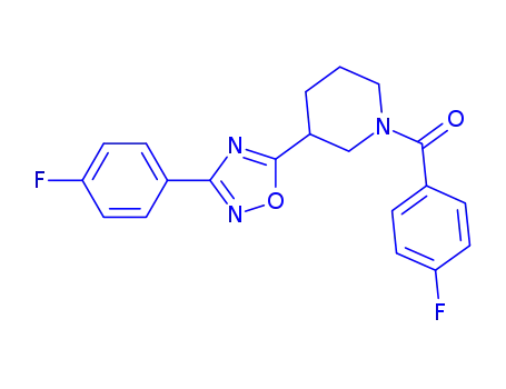 (S)-(4-Fluorophenyl)-{3-[3-(4-fluorophenyl)-[1,2,4]oxadiazol-5-yl]piperidin-1-yl}methanone