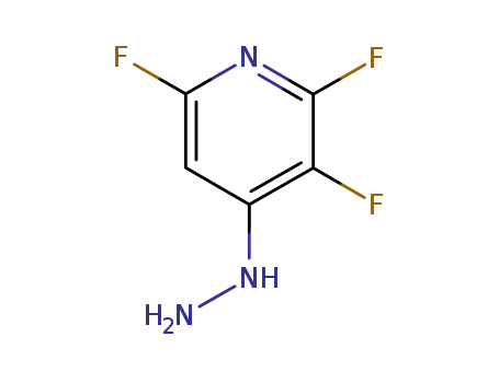 Molecular Structure of 849937-92-4 (Pyridine, 2,3,6-trifluoro-4-hydrazino-)