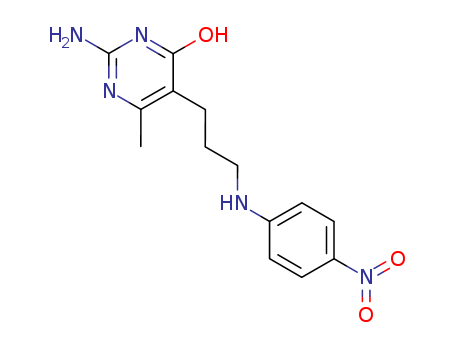 4(3H)-Pyrimidinone,2-amino-6-methyl-5-[3-[(4-nitrophenyl)amino]propyl]- cas  899-86-5