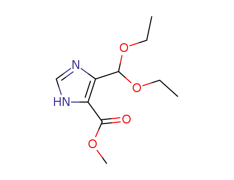 Molecular Structure of 85109-99-5 (METHYL 5-DIETHOXYMETHYLIMIDAZOLE-4-CARBOXYLATE)
