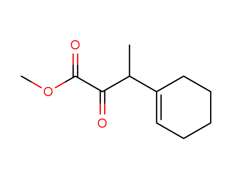 Molecular Structure of 90107-26-9 (Methyl 3-(cyclohex-1-en-1-yl)-2-oxobutanoate)