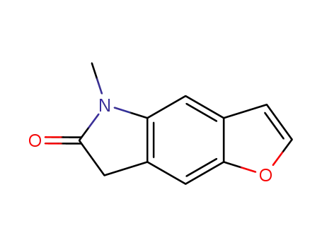 Molecular Structure of 851682-16-1 (5-methyl-5,7-dihydro-6H-furo[2,3-f]indol-6-one)