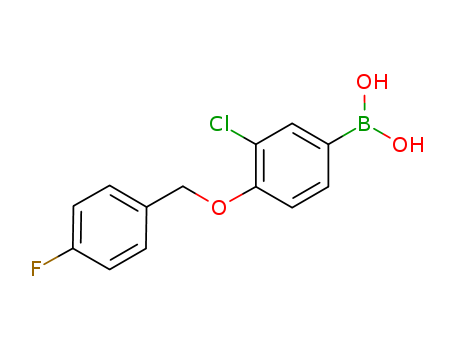 3-Chloro-4-(4'-fluorobenzyloxy)phenylboronic acid