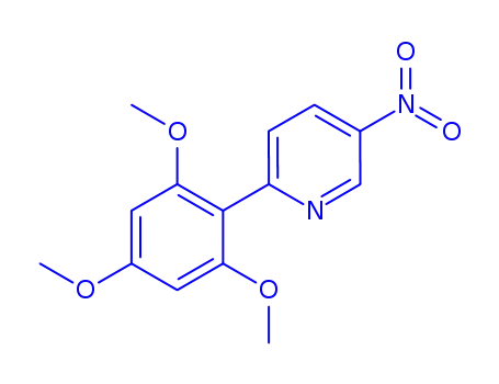 Molecular Structure of 849116-18-3 (5-NITRO-2-(2,4,6-TRIMETHOXY-PHENYL)-PYRIDINE)
