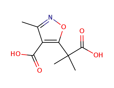 5-(1-carboxy-1-methyl-ethyl)-3-methyl-isoxazole-4-carboxylic acid